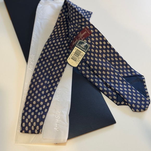 Tie Rack - Angelo Bosani silk tie with teardrop pattern in brand new condition. - Picture 4 of 7